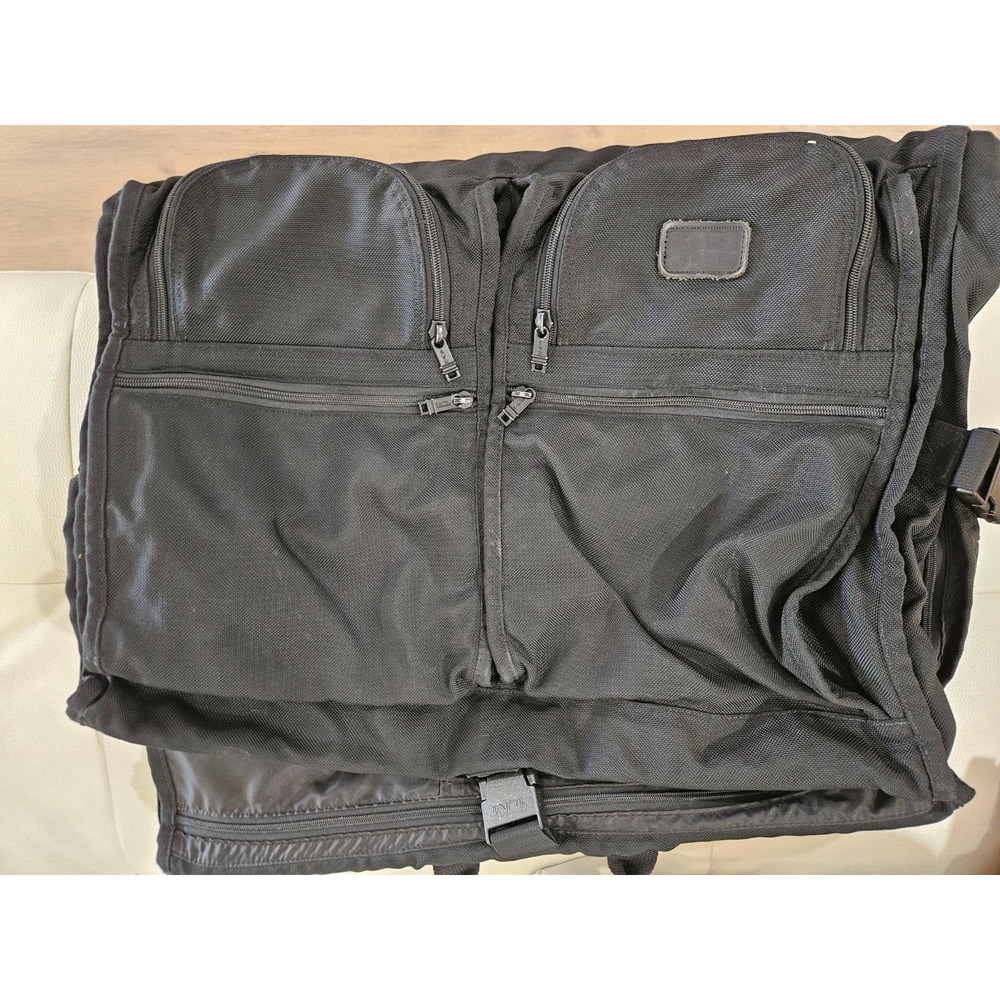TUMI Alpha 2 Black Travel Garment Bag | Expandable Carry-On Suit Bag